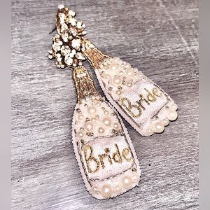 Champagne 🍾 Bottle BRIDE Earrings